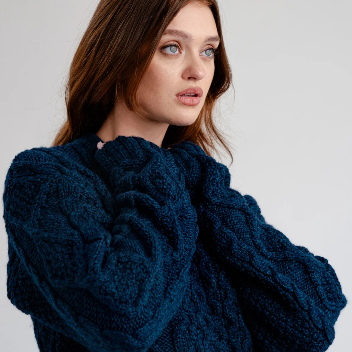 Aran Fisherman Cable Knit Sweater – Classic Wool Crewneck Knit - Image 18 | Caelmoon