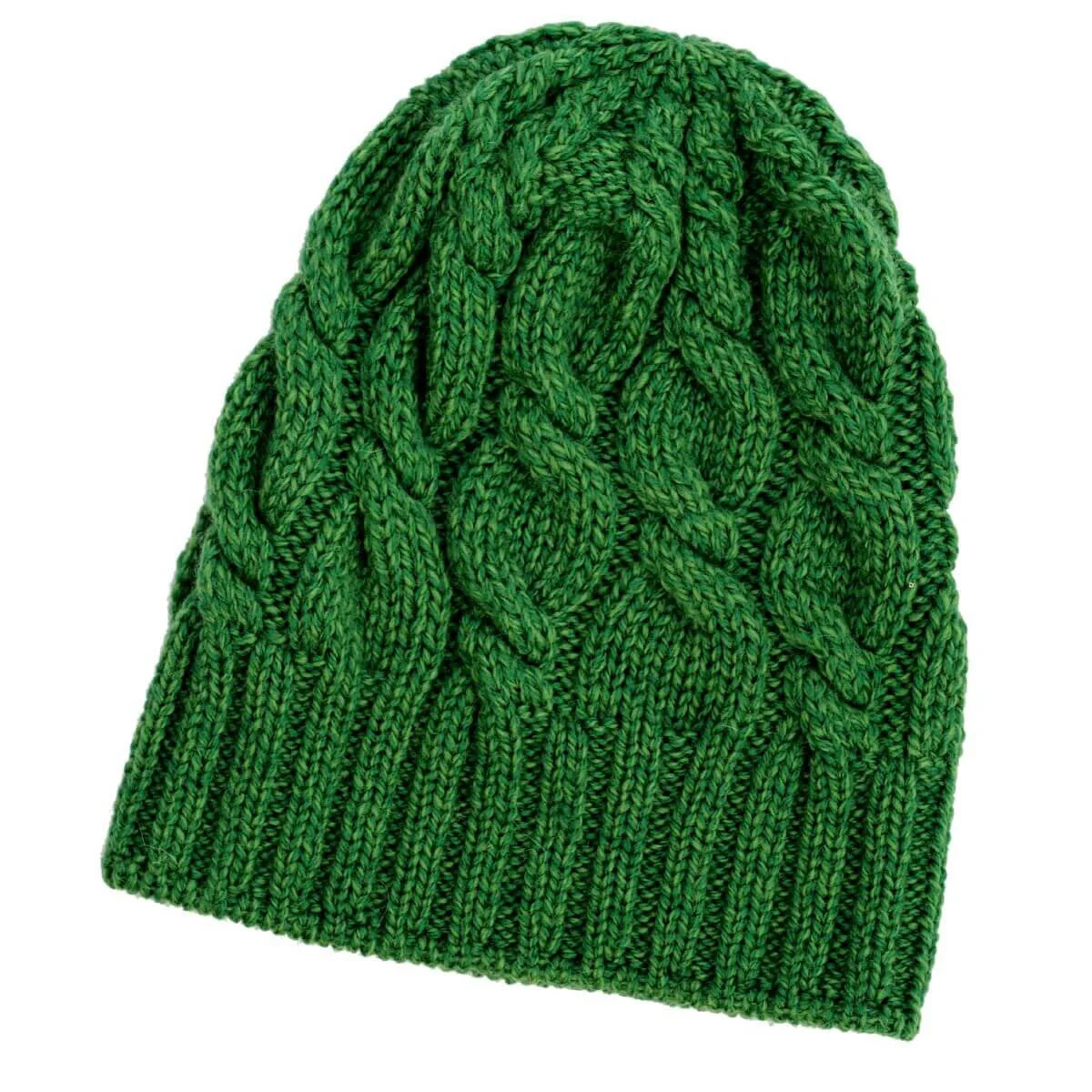 Cable Knit Wool Hat – 100% Warm Wool Beanie for Winter, Irish Knit - Image 12 | Caelmoon