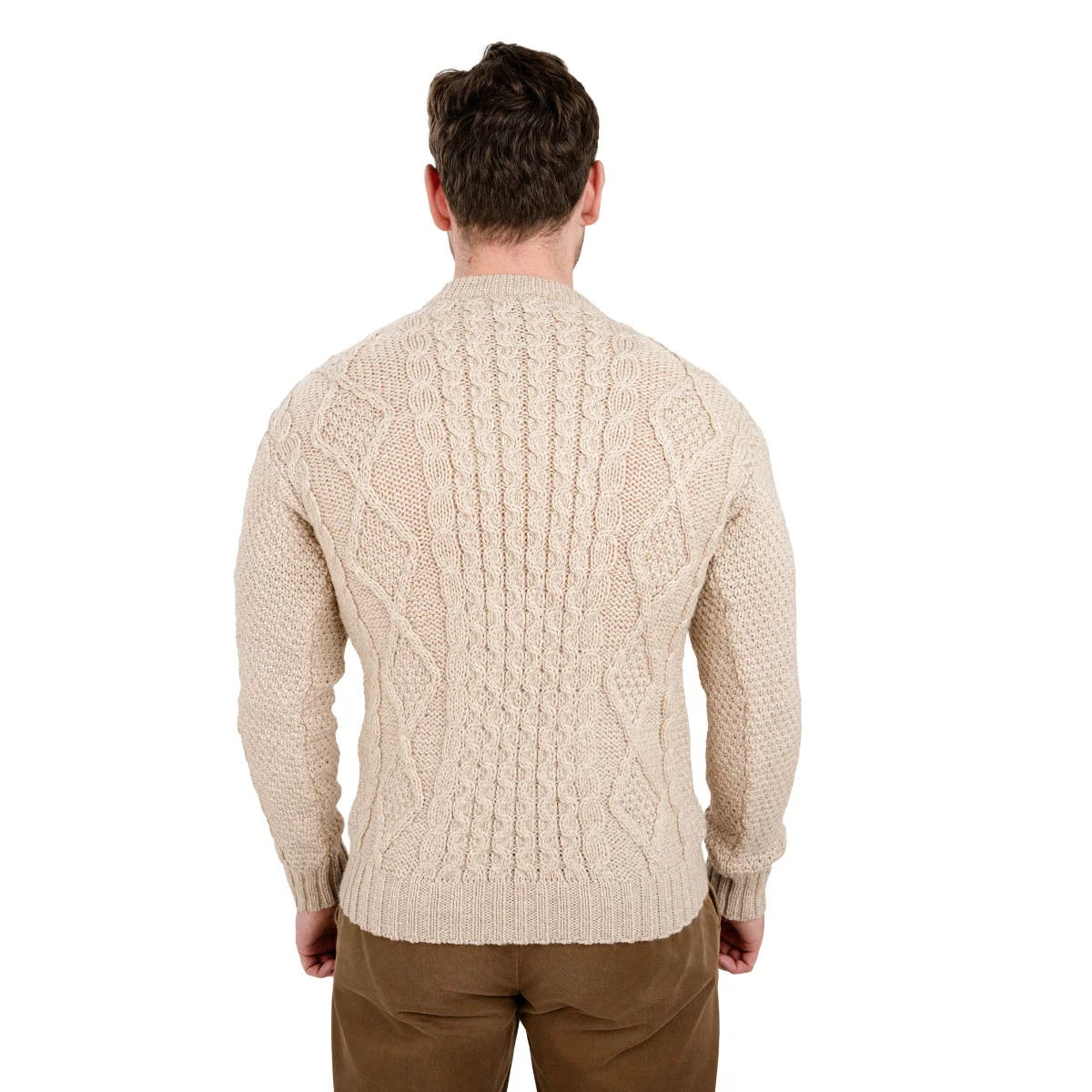 Fisherman Cable Sweater – Pure Virgin Wool Irish Knit - Image 19 | Caelmoon