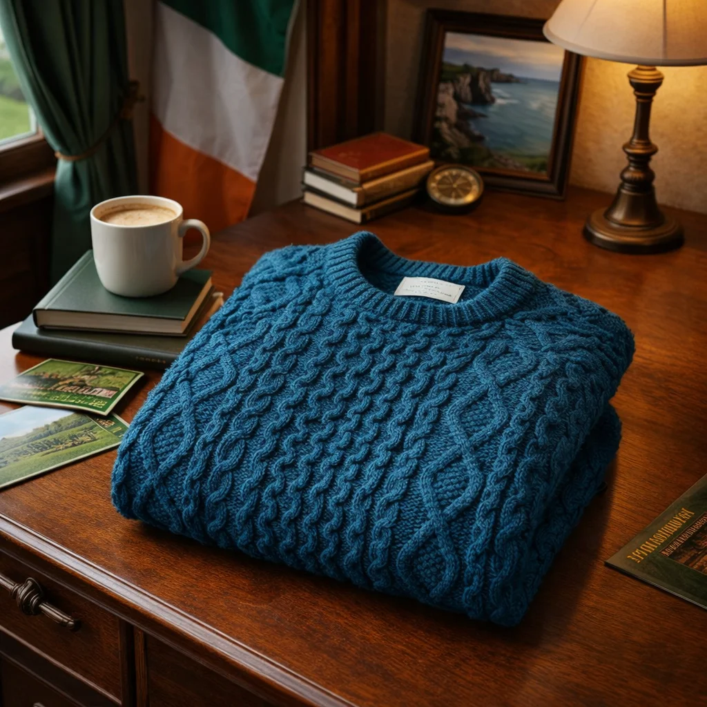 Fisherman Cable Sweater – Pure Virgin Wool Irish Knit - Image 22 | Caelmoon
