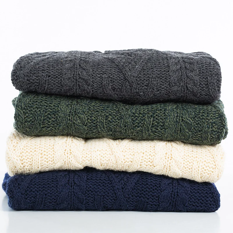 Men’s Merino Wool Shawl Collar Sweater – Single Button Irish Knit - Image 28 | Caelmoon